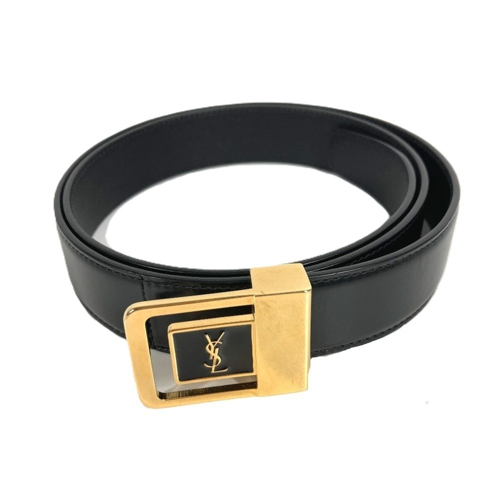 Yves Saint Laurent SAINT LAURENT PARIS 732556 Logo LA 66 Buckle Belt Accessor...